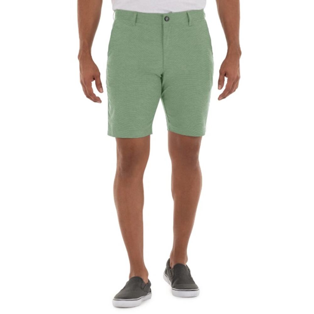 Guy Harvey Men's Green Casual 9" Hybrid Performance Walking Shorts Size 40